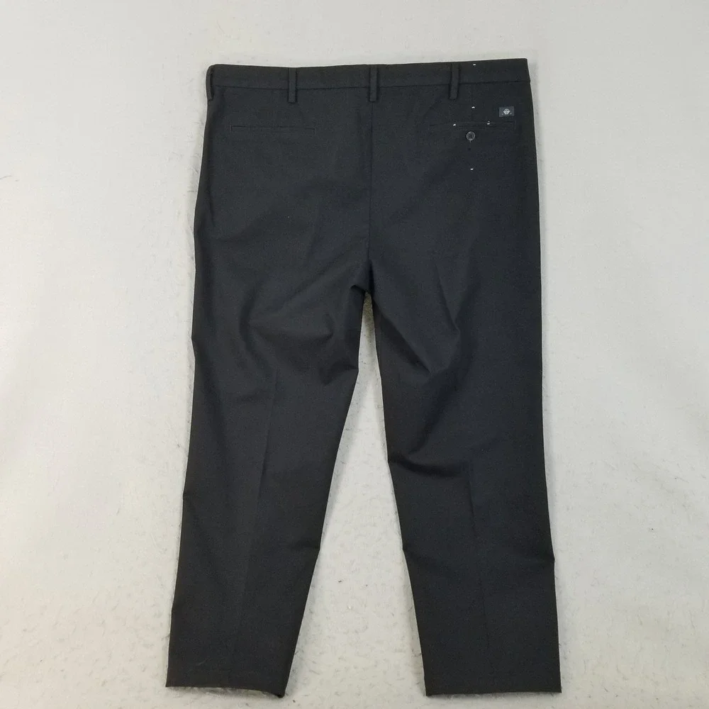 Dockers Pants Mens 44 Black Smart 360 Flex Straight Fit Chino Trousers